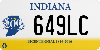 IN license plate 649LC