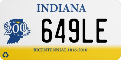 IN license plate 649LE