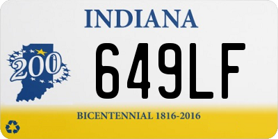 IN license plate 649LF