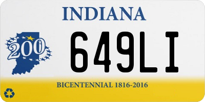 IN license plate 649LI