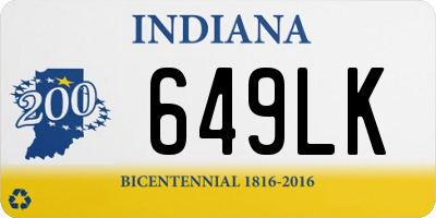 IN license plate 649LK