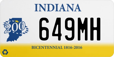 IN license plate 649MH