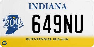 IN license plate 649NU