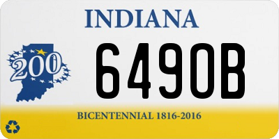 IN license plate 649OB