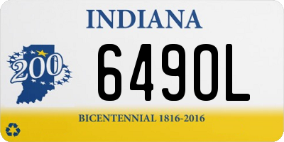 IN license plate 649OL