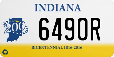 IN license plate 649OR