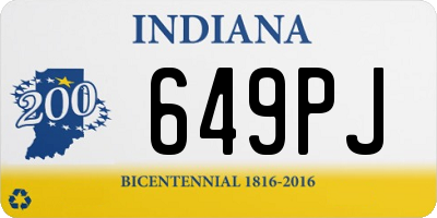 IN license plate 649PJ