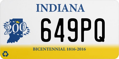 IN license plate 649PQ