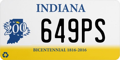 IN license plate 649PS