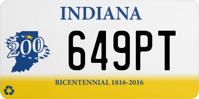 IN license plate 649PT