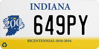 IN license plate 649PY