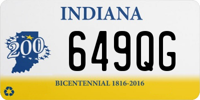 IN license plate 649QG