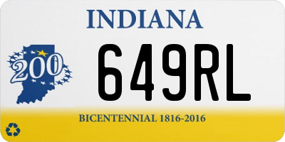 IN license plate 649RL