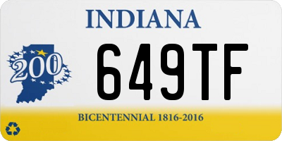 IN license plate 649TF