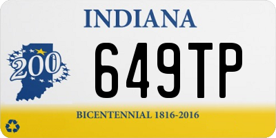 IN license plate 649TP