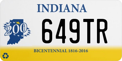 IN license plate 649TR