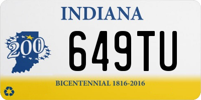 IN license plate 649TU