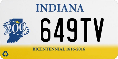 IN license plate 649TV