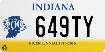 IN license plate 649TY