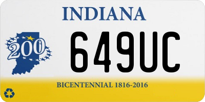 IN license plate 649UC