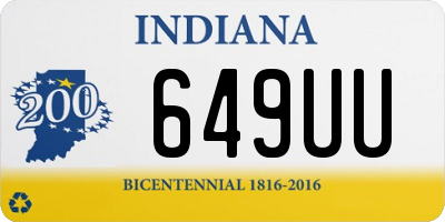 IN license plate 649UU