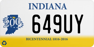 IN license plate 649UY