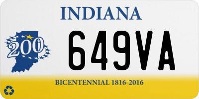 IN license plate 649VA