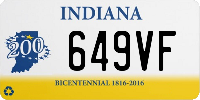 IN license plate 649VF