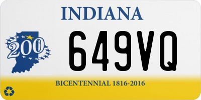 IN license plate 649VQ