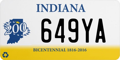 IN license plate 649YA