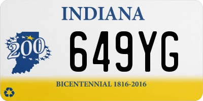 IN license plate 649YG