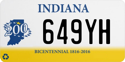 IN license plate 649YH