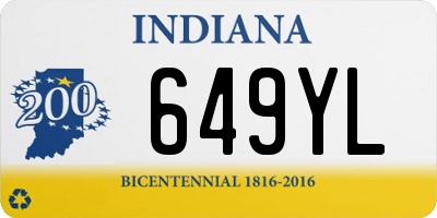 IN license plate 649YL