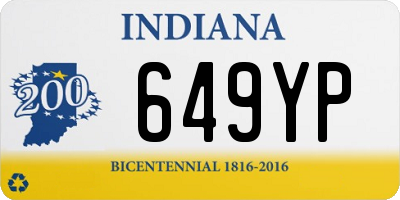 IN license plate 649YP