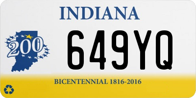 IN license plate 649YQ