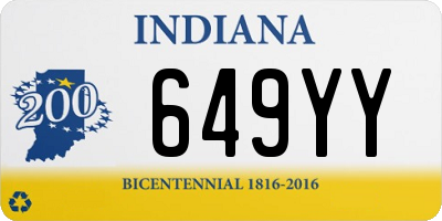 IN license plate 649YY