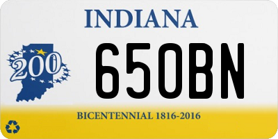 IN license plate 650BN