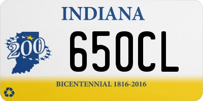 IN license plate 650CL