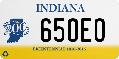 IN license plate 650EO