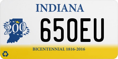 IN license plate 650EU