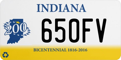 IN license plate 650FV