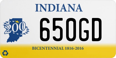 IN license plate 650GD