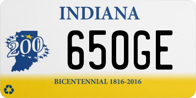 IN license plate 650GE