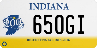 IN license plate 650GI