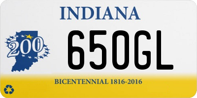 IN license plate 650GL