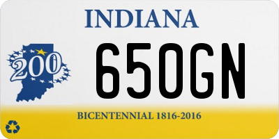 IN license plate 650GN