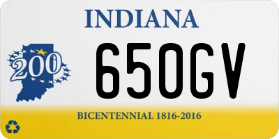 IN license plate 650GV