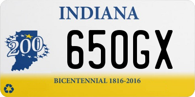 IN license plate 650GX