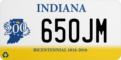 IN license plate 650JM