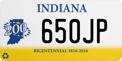 IN license plate 650JP